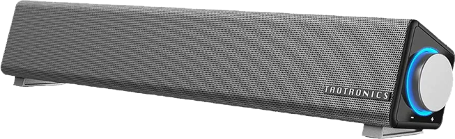 TaoTronics Computer Speakers, Wired Computer Sound Bar, Stereo USB Powered Mini Soundbar Speaker for PC Tablets Desktop Cellphone Laptop(Upgrade)